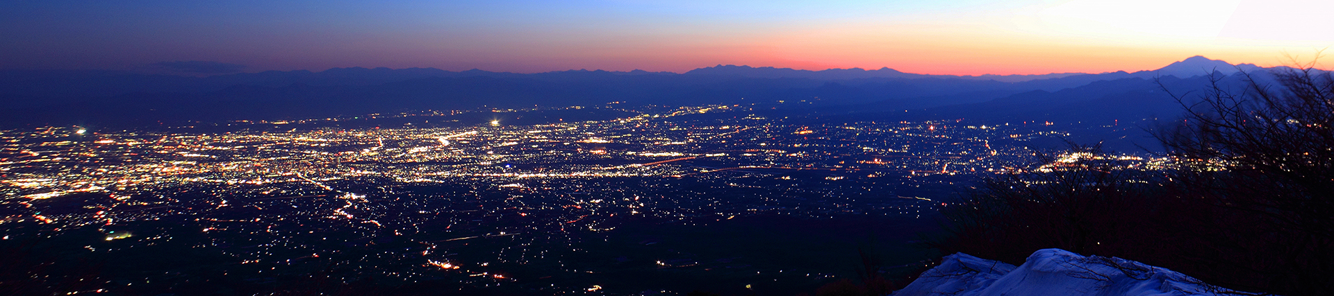 赤城・鍋割山からの夜景